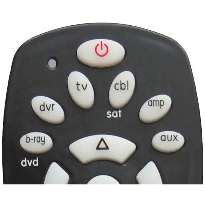 QFX® 6-Device Universal Remote with Glow-in-the-Dark Buttons, Black, 2 of 5