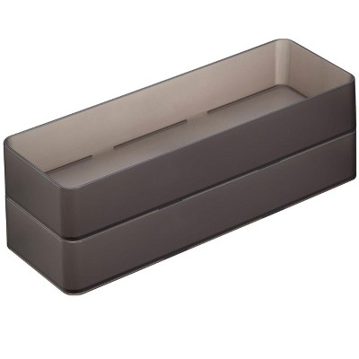 Yamazaki Home - Stackable Clear Organizers [Set of 2] - Four Sizes
