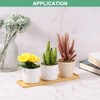 Unique Bargains Multipurpose Use Durable Reusable Natural Material Plant Saucer - 4 of 4
