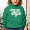 Merry & Bright Outline Puff  - Toddler Hoodie - 2 of 4