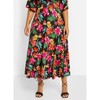 Rebdolls Women's Felina Floral Print Skater Maxi Dress - 4 of 4