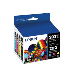Epson High Yield Black, Tri-Color Ink Cartridge - 1 of 4