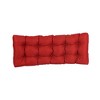 Blazing Needles, 51-inch by 19-inch Tufted Solid Outdoor Spun Polyester Loveseat Cushion - 3 of 3