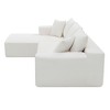 NicBex Modular 109" L Shape Sectional Sofa Chenille Sleeper Couch Set with 2 Pillows for Living Room - 4 of 4