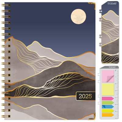 Global Printed Products Hardcover CY 2025 Fashion Planner - 8.5"x11" (Golden Desert)
