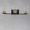 Maxim Lighting Sleek 3 - Light Vanity in  Antique Brass/Black - 3 of 4