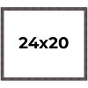 PosterPalooza | Slim Profile Brown Picture Frame - UV Acrylic, Backing Board, Hanging Hardware Included - 2 of 4