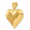 Black Bow Jewelry 14k Yellow Gold Puffed Heart Pendant, 22mm - 3 of 4