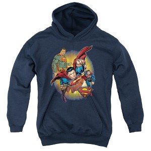 Boys’ DC Superman Superman Collage Hooded Sweatshirt - 1 of 4