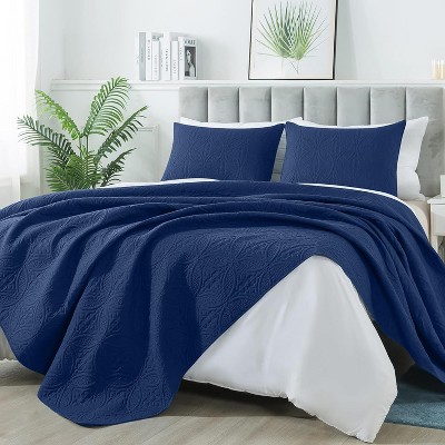 HYLEORY Quilt Set - Soft Lightweight Quilts Reversible Quilted Bedspreads 2 Piece (1 Quilt, 1 or 2 Pillow Sham)