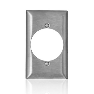 Leviton C-Series Stainless Steel 1 gang Metal Single Outlet Wall Plate 1 pk - 1 of 1