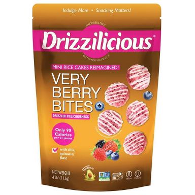 Drizzilicious Very Berry Drizzled Mini Rice Cakes - 4oz