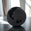 HomeRoots 8" Black Hammered Round Aluminum Table Vase - 2 of 4
