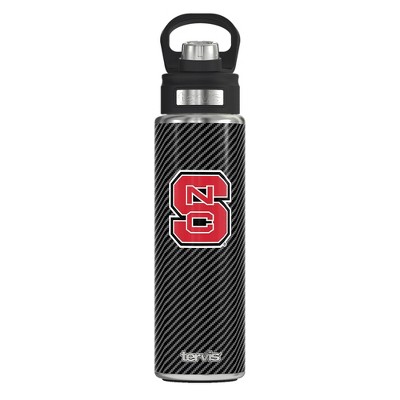 NCAA NC State Wolfpack Carbon Fiber Wide Mouth Water Bottle - 24oz