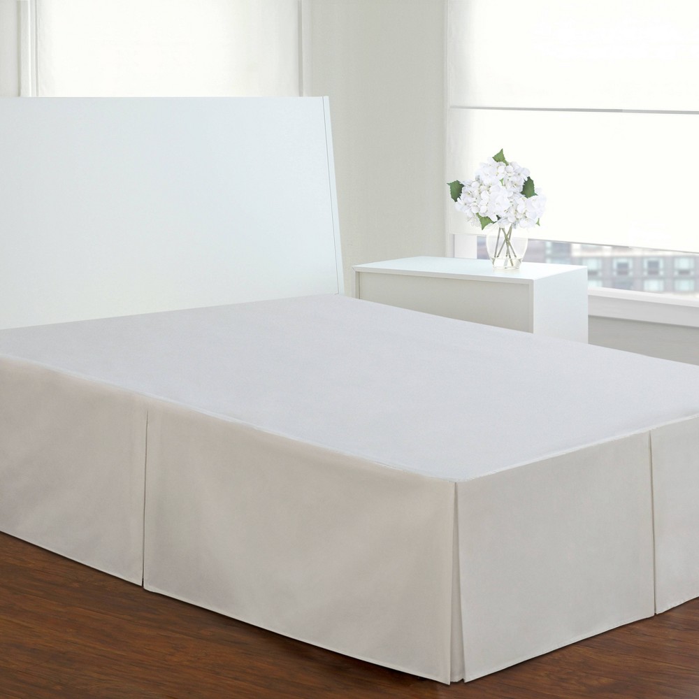 Photos - Bed Linen White Tailored 14" Bed Skirt Twin - Levinsohn