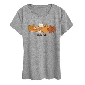 Women's - Instant Message - Hello Fall Women's Short Sleeve Graphic T-Shirt Short Sleeve Graphic T-Shirt - 1 of 4