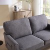 VASIP Loveseat Sofa, Mid Century Modern Love Seat, 2 Seater Sofa Couches for Living Room,Removable Pillow Cover - 3 of 4