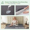 Aoibox Waterproof Mattress Protector Queen Size 3D Air Fabric Breathable Noiseless Deep Pocket Washable Cover Gray - 3 of 4