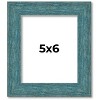 PosterPalooza | Photo Size Simple Blue Picture Frame - UV Acrylic, Foam Board Backing, Hanging Hardware - 2 of 4