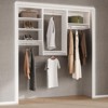 Closet Organizer System with Hanging Shelving , Wood Tower Closet Storage for Walk In Closets - 2 of 4