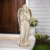 Northlight Standing Praying Angel Outdoor Garden Statue - 46" - 3 of 4