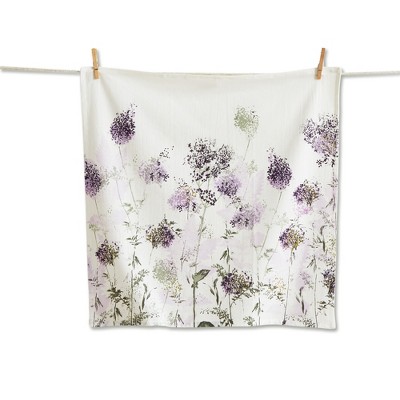 Tag Artisona Lilac Flour Sack Dishtowel - Soft Kitchen Towels, Machine Washable, 27x27 inches, Perfect for Everyday Use