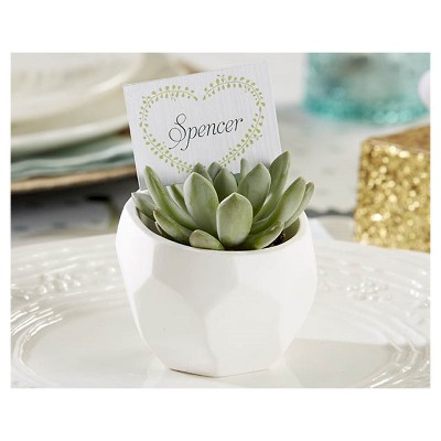 12ct Modern Garden Geometric White Planter