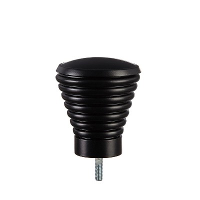 Evergreen Flag Ridged Cone Interchangeable Finial, Black Durable and Well Made Home and Garden Dcor For Lawn Patio Yard