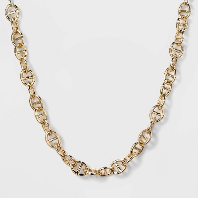 SUGARFIX by BaubleBar Double Link Chain Collar Necklace - Gold