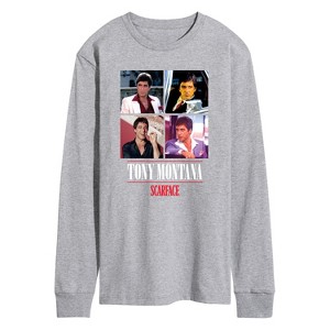 Men's - Scarface - Tony Montana- Men's Long Sleeve Graphic T-Shirt Long Sleeve Graphic T-Shirt - 1 of 3