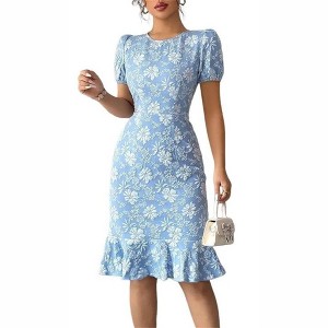 sachin and babi light blue dress Plus Size and Curvy Party Dresses for Women Sizes 10-30 main image 1