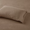 Elegant Solid Micro Fleece Sheet Set, All Season Bedding Sets, Cozy Home Textile fits Lux Bedroom Decor,Valentine's Day Gifts - 2 of 4