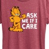 Women's - Garfield - Ask Me If I Care Short Sleeve Graphic T-Shirt - 2 of 4