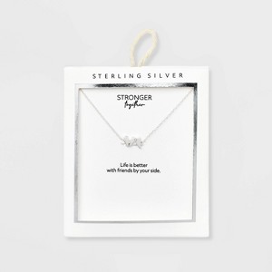 Sterling Silver 3 Bird Necklace - Silver - 1 of 4