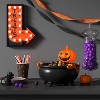 10" Light and Sound Jack Skeleton Candy Bowl Halloween Decorative Prop Black - Hyde and EEK! Boutique™ - 2 of 3