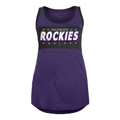 MLB Colorado Rockies Women's Team Pride Heather T-Shirt - XS