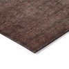 Teal Blue Chocolate And Charcoal Ombre Washable Indoor Outdoor Area Rug - 4 of 4