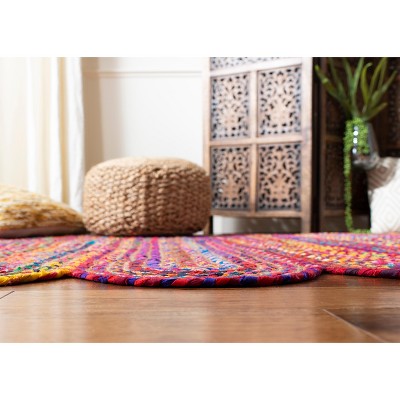 Multicolor Hand-Knotted Cotton Area Rug, 3' x 5'