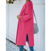 Coolmee Long Cardigan Sweaters for Women Ribbed Knit Open Front Long Sleeve Side Slit Fall Casual Coat - 3 of 4