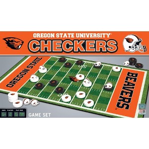 MasterPieces Officially licensed NCAA Oregon State Beavers Checkers Board Game for Families and Kids ages 6 and Up. - 1 of 4