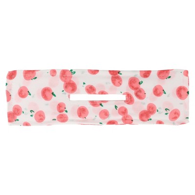 Unique Bargains Women's Cute Fruit Pattern Hair Curler Pink White 1 Pc
