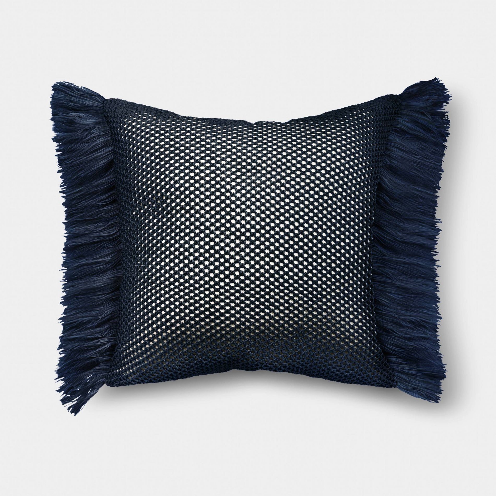20" Square Crochet Raffia Outdoor Throw Pillow - Threshold™