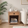 Karl Home 1-Drawer Beige MDF (Medium-Density Fiberboard) 22.05in. W Nightstands - 2 of 4