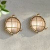 Possini Euro Design Possini Euro Anjali 10"H Brass Bulkhead Outdoor Wall Light Set of 2 - 2 of 4