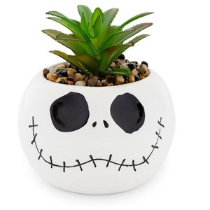 Silver Buffalo Disney The Nightmare Before Christmas Jack Skellington 6 Inch Ceramic Planter - 1 of 4