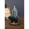 Kalalou Wooden Bear with Christmas Tree Figurine – Rustic Holiday Decor Accent - 2 of 4