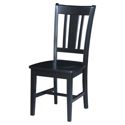 Set Of 2 San Remo Splatback Chairs Jet Black - International Concepts ...