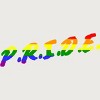 Adult Design By Humans Rainbow Colored Pride Letters By EsskayDesigns T-Shirt - 2 of 2