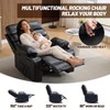 PU Leather Extra Wide Manual Recliner for Adults with Massage and Heat, Large Lazy Chair with 1.5X Sponge - 4 of 4