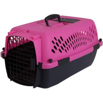 Aspen Pet Fashion Pet Porter Kennel Pink and Black- DS
